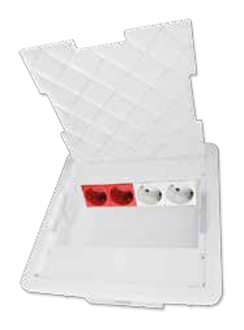 16-module wall TV box — SOMEF 83404-SRB