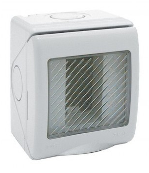 Boite etanche apparente IP55 1 module S45 blanc — SOMEF 45ST01BB