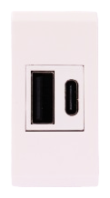 USB charger ultra-fast (PD) 20 W type A+C CLARA 43 — SOMEF 431086USB