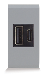 USB charger ultra-fast (PD) 20 W type A+C SYLVIA 43 — SOMEF 433086USB