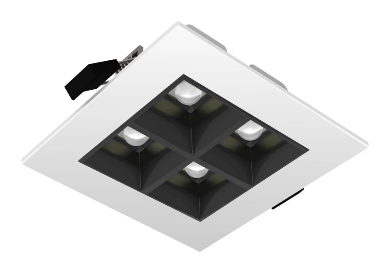 Recessed LED spotlight SPOT LED CARRE — 10 W · 3000 K · 80°