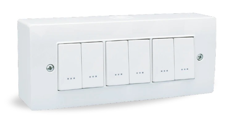 STIEL ALPHA surface mounting enclosure 6 modules