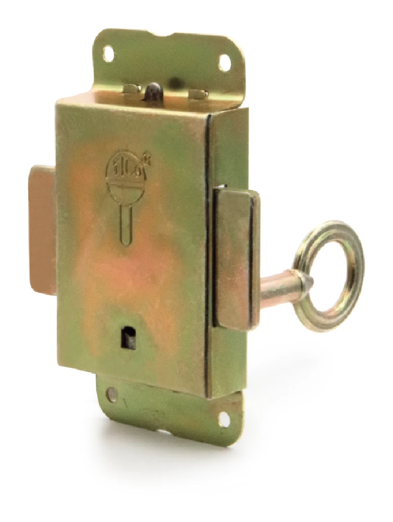 TARGET LUX cabinet lock — yellow galvanized