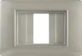 STIEL ALPHA IP55 3-module weatherproof flush holder silver