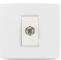 Prise satellite coaxiale blanc STIEL 6000
