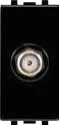 STIEL ALPHA type F coaxial satellite socket black