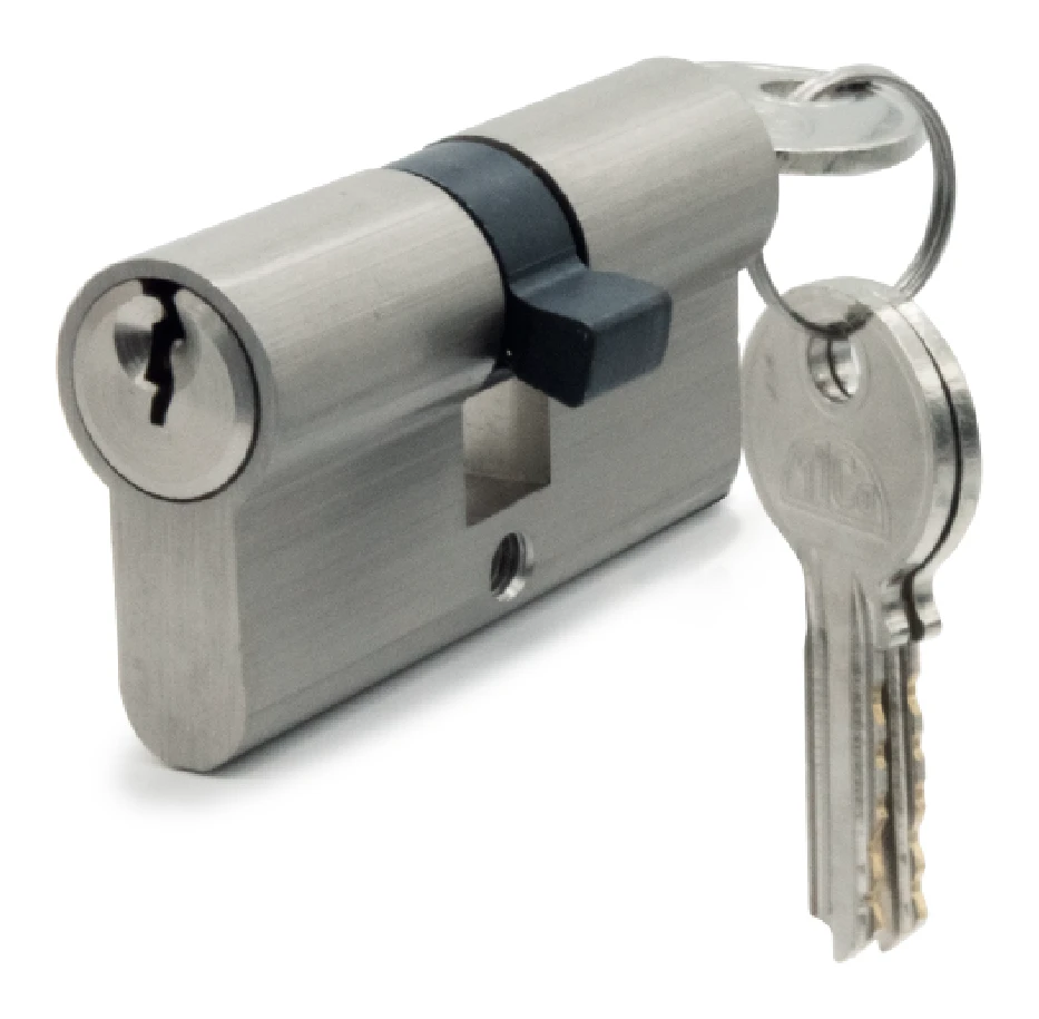 60 mm euro cylinder — satin finish