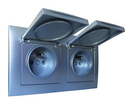 Weatherproof range grey 2+2 modules — SOMEF