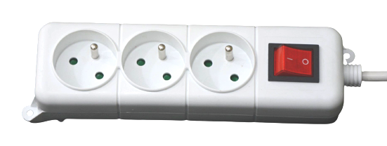 3-outlet switched power strip SOMEF