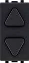STIEL ALPHA roller shutter push-button switch carbon black