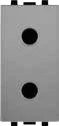 Prise 2 pôles 16A 250V gris mat STIEL ALPHA