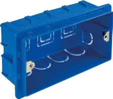 STIEL ALPHA 4-gang rectangular flush wall box