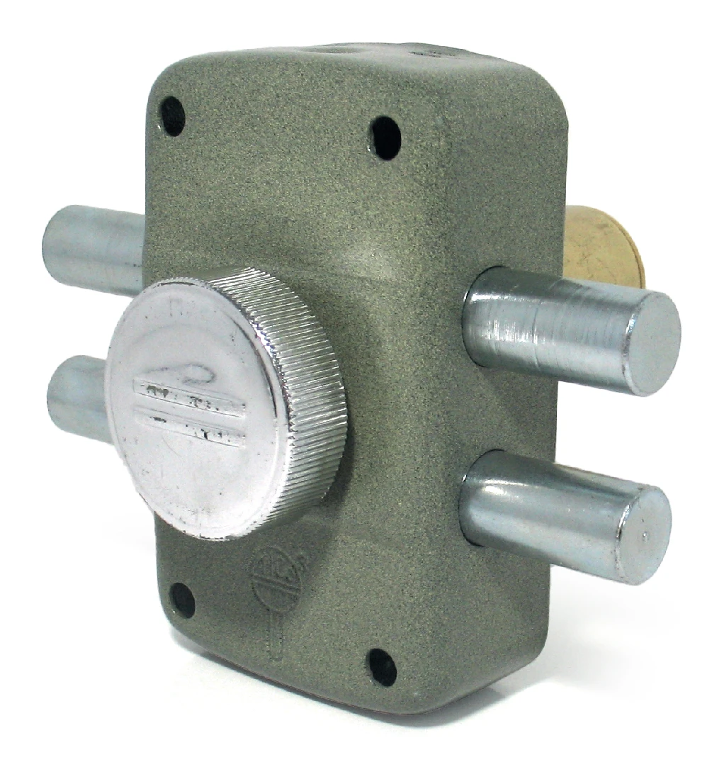 VT2P surface-mounted bolt — two cylindrical bolts