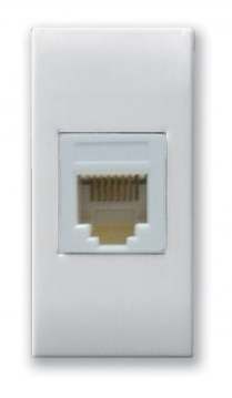 Telephone socket 4 contacts RJ11 keystone DOMUS 44 — SOMEF 441024K