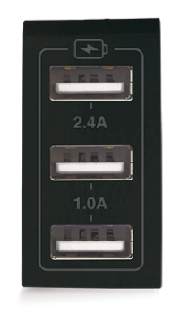 USB charger triple NERA 43 — SOMEF 432084USB
