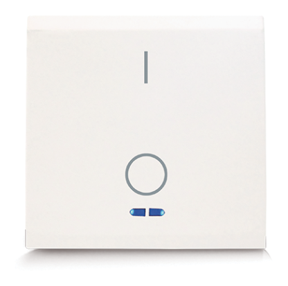 Interrupteur bipolaire 250 V - 16 A à voyant intégré 2 modules CLARA 43 — SOMEF 431010/2V