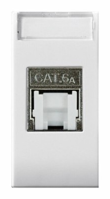 Prise informatique 8+1 plots RJ45 cat 6as FTP DOMUS 44 — SOMEF 441029C6AS