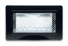 Weatherproof plate flush-mounted rectangular 4 modules S44 dark grey — SOMEF 44SP04GLS