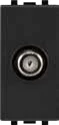 STIEL ALPHA type F coaxial satellite socket carbon black