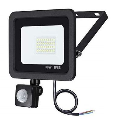 LED floodlight MALTA 30 W with sensor — FLLPIR30WNOI6500KMAL