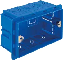 STIEL ALPHA 3-gang rectangular flush wall box