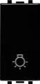 STIEL ALPHA push-button with light symbol black