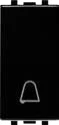 STIEL ALPHA push-button with bell symbol black