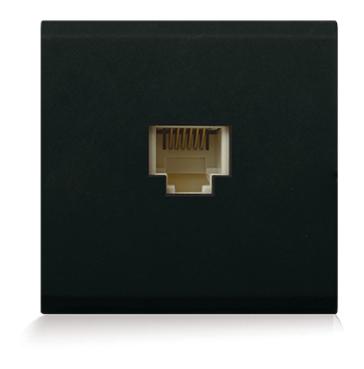 Telephone socket 2 modules NERA 43 — SOMEF 432024K/2