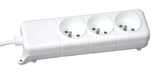 3-outlet unswitched power strip SOMEF