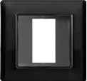 STIEL ALPHA IP55 square weatherproof flush holder gloss black