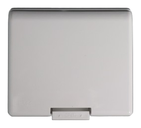 Weatherproof plate flush-mounted IP44 square 2 modules S43 white — SOMEF 43S42B44