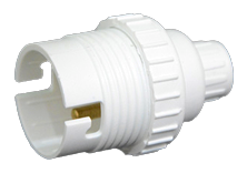 White B22 lamp holder SIMEF