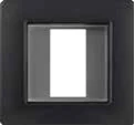 STIEL ALPHA IP55 square weatherproof flush holder carbon black