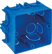 STIEL ALPHA 2-gang square flush wall box