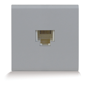 Telephone socket 2 modules SYLVIA 43 — SOMEF 433024K/2