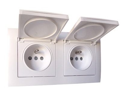 Weatherproof range white 2+2 modules — SOMEF