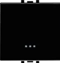 STIEL ALPHA 16AX 250V wide-rocker two-way switch with indicator black
