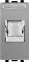 STIEL ALPHA Cat.6A UTP RJ45 socket matt grey