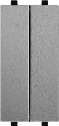 STIEL ALPHA double one-way switch matt grey