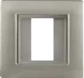 STIEL ALPHA IP55 square weatherproof flush holder silver