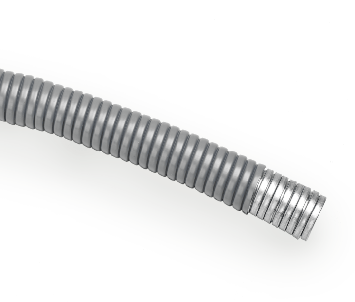 6071 flexible metal conduits — PVC and galvanised steel braid