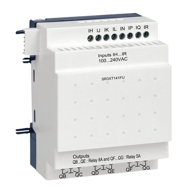 Zelio Logic SR3 SR3XT141FU i/o extension – 14 I/O – 100-240 V AC