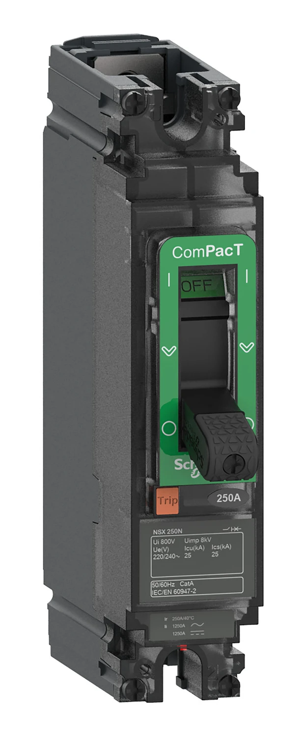 ComPacT NSX C16N1TM160 circuit breaker — 1P, 160 A, TM-D