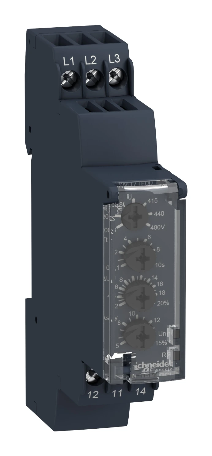 Three-phase monitoring relay RM17TE00 — 208…480 V AC