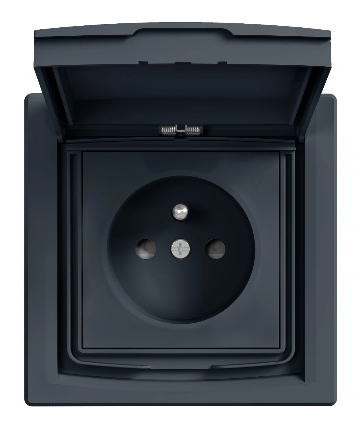 Asfora EPH2800371 earthed socket outlet — anthracite — Schneider Electric
