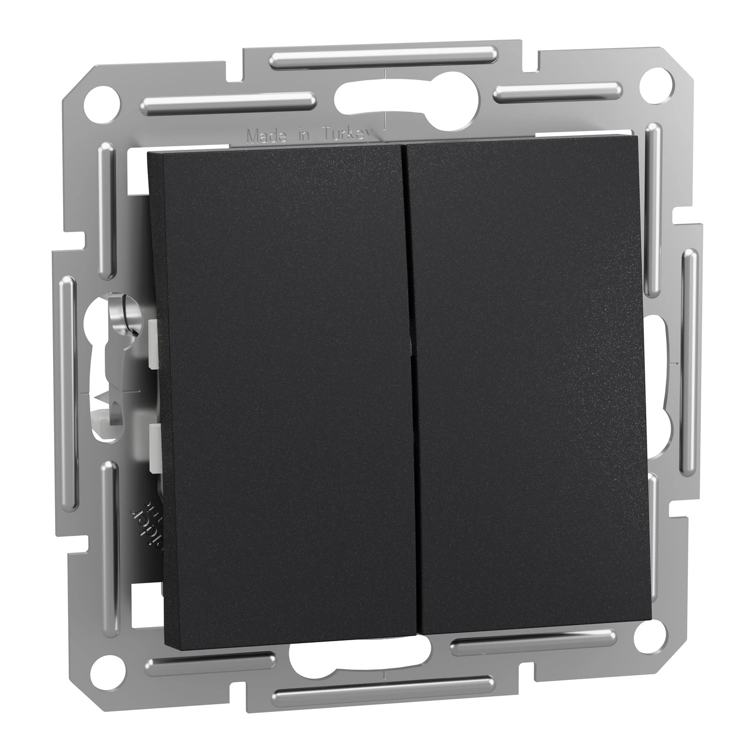 Asfora EPH1100171 double push button — anthracite — Schneider Electric