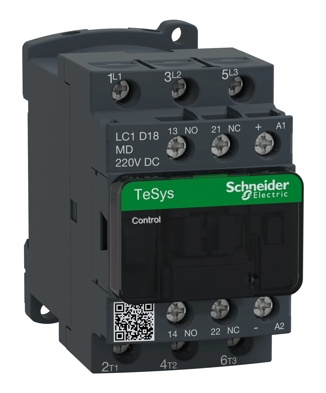 Contacteur TeSys Deca LC1D18MD — 3P, 18 A AC-3/AC-3e, commande 220 V CC