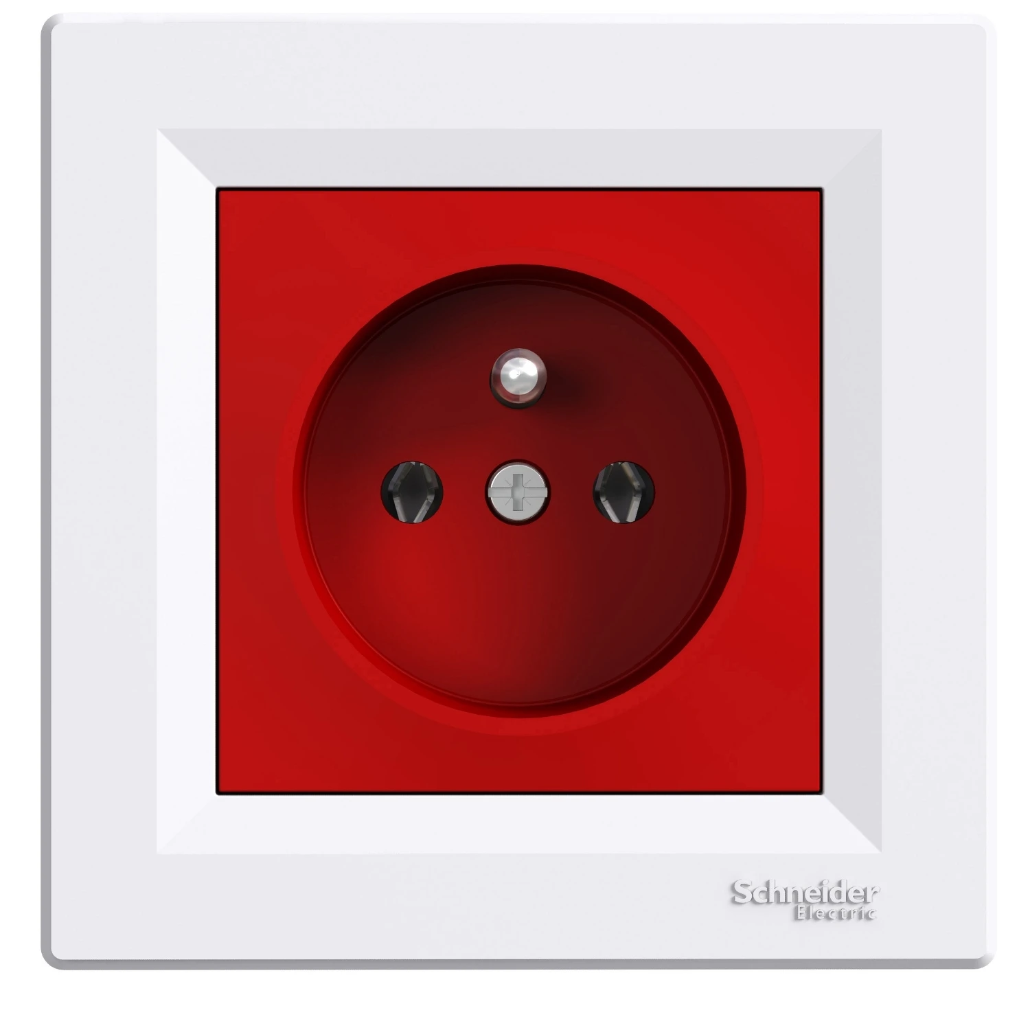 Asfora EPH2800421 earthed socket outlet — white — Schneider Electric