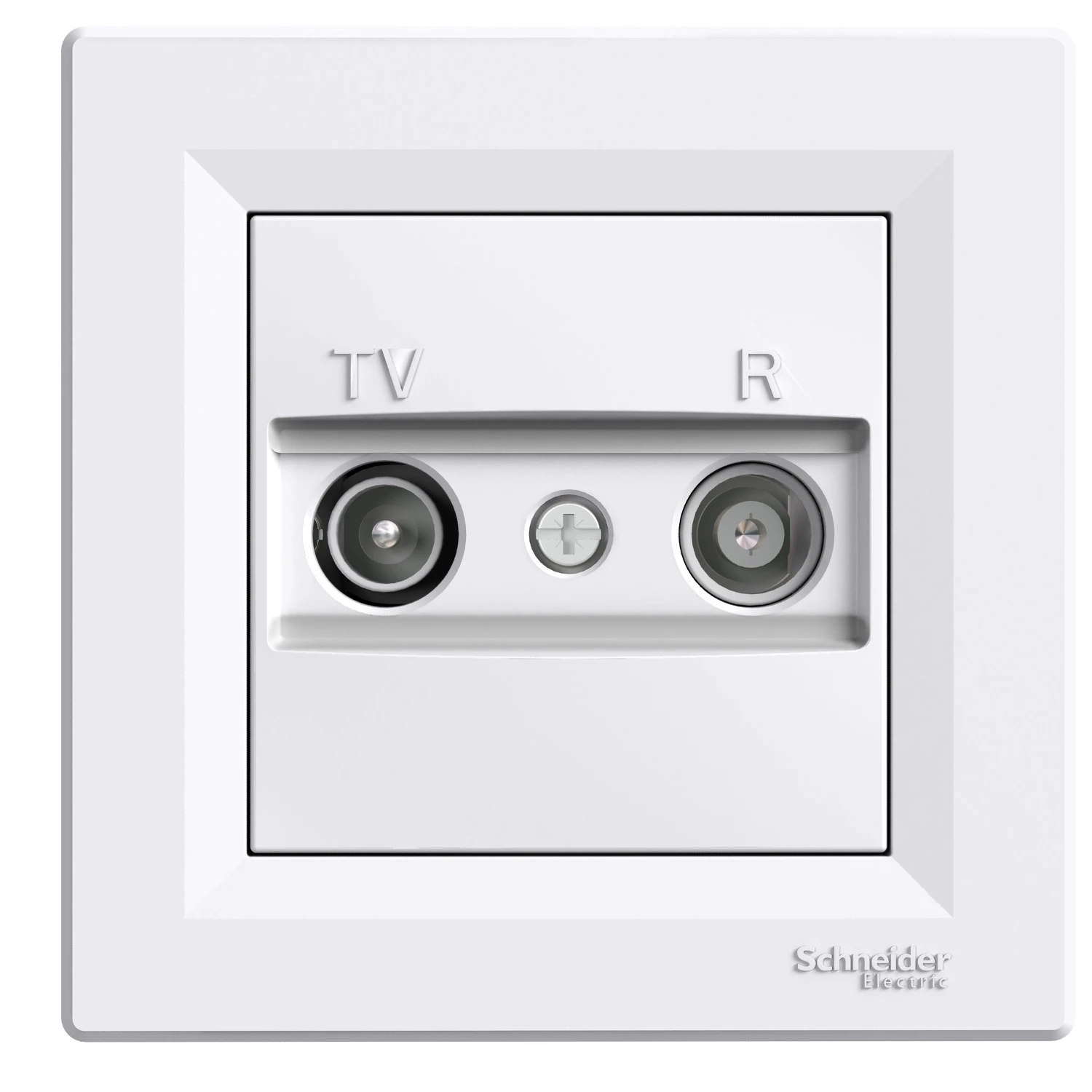 Prise antenne TV / radio Asfora EPH3300121 — blanc — Schneider Electric