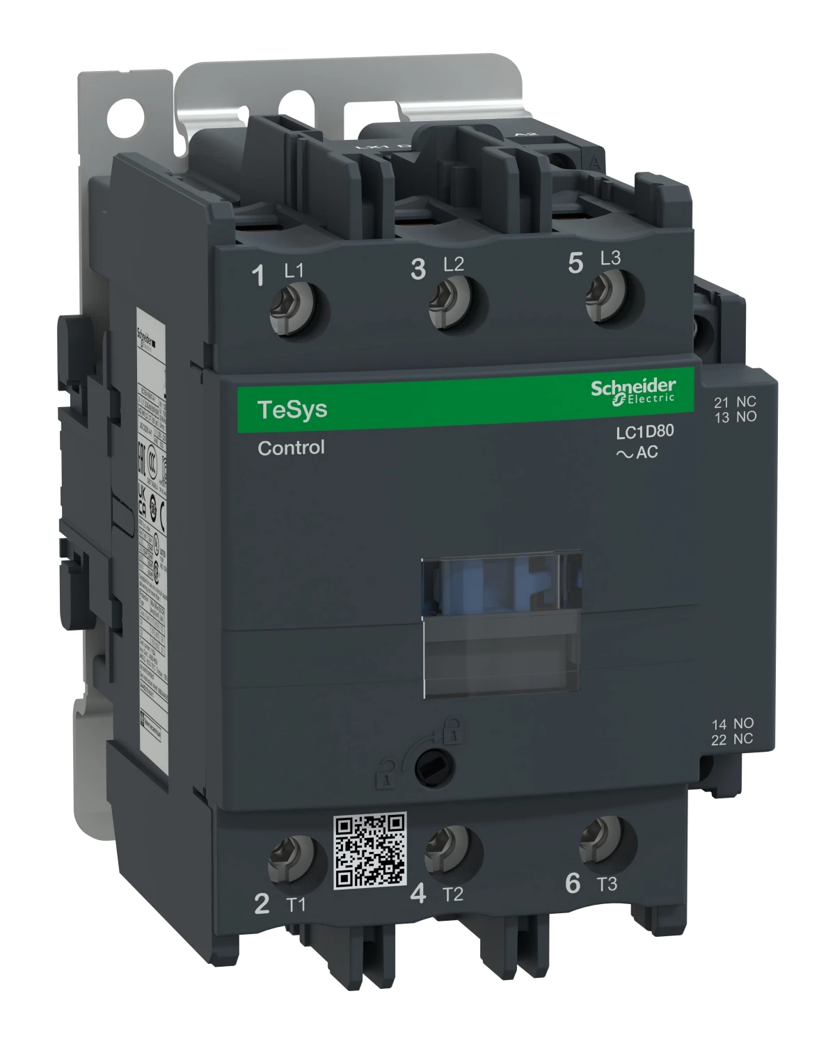 Contacteur TeSys Deca LC1D80S5 — 3P, 80 A AC-3/AC-3e, commande 500 V CA, 50 Hz